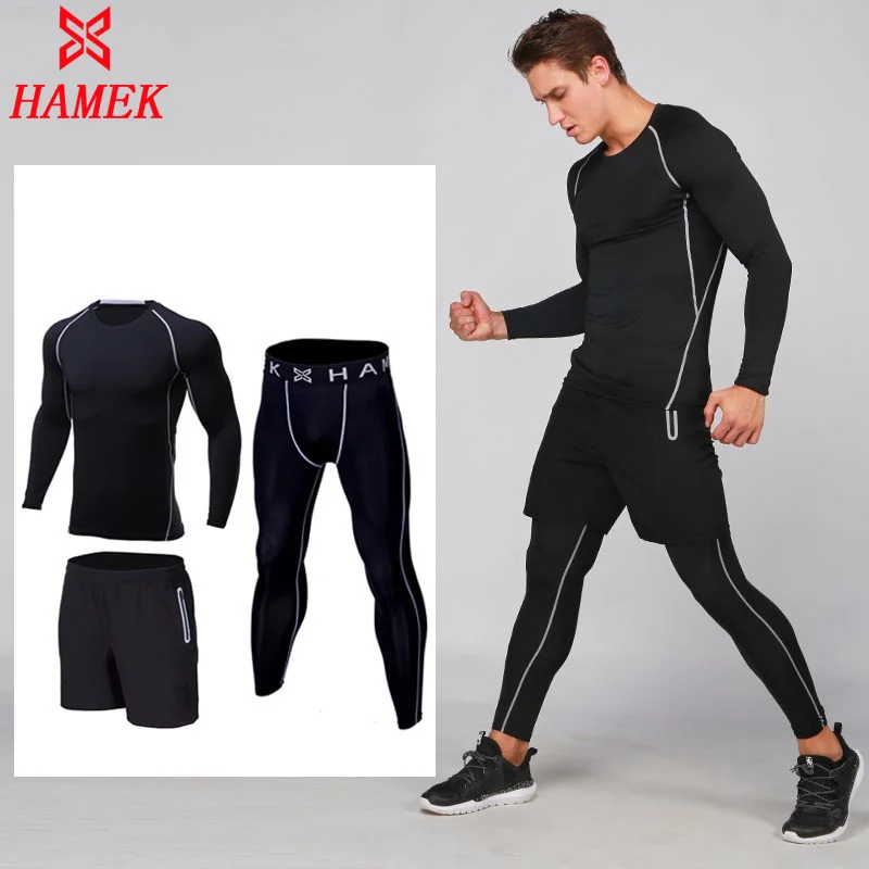 Buy Men Thermal Muscle Gym Bodybuilding Compression