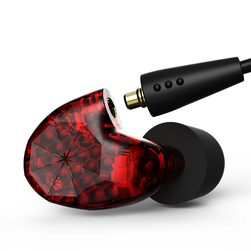 

2018 Audio Sense T100 Dynamic Ergonomic Hifi Music Monitor DJ Studio Spofts MMCX 3.5mm Earbuds Earphones w/ MIC PK SE215 SE525