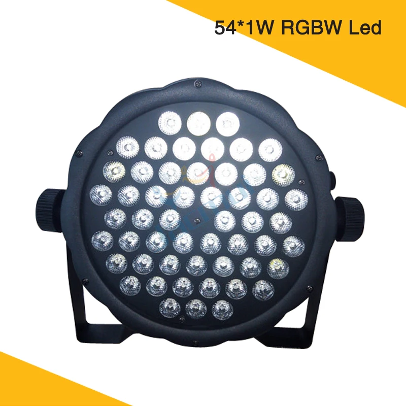 Горячая Распродажа мини 54*1 W led par светлый деним эффект rgbw par сценический прожектор размытого света DMX 512 Control