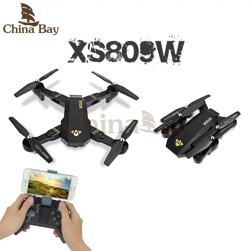 Rc Helicopter XS809W XS809HW Mini Foldable RC Selfie font b Drone b font with Wifi FPV