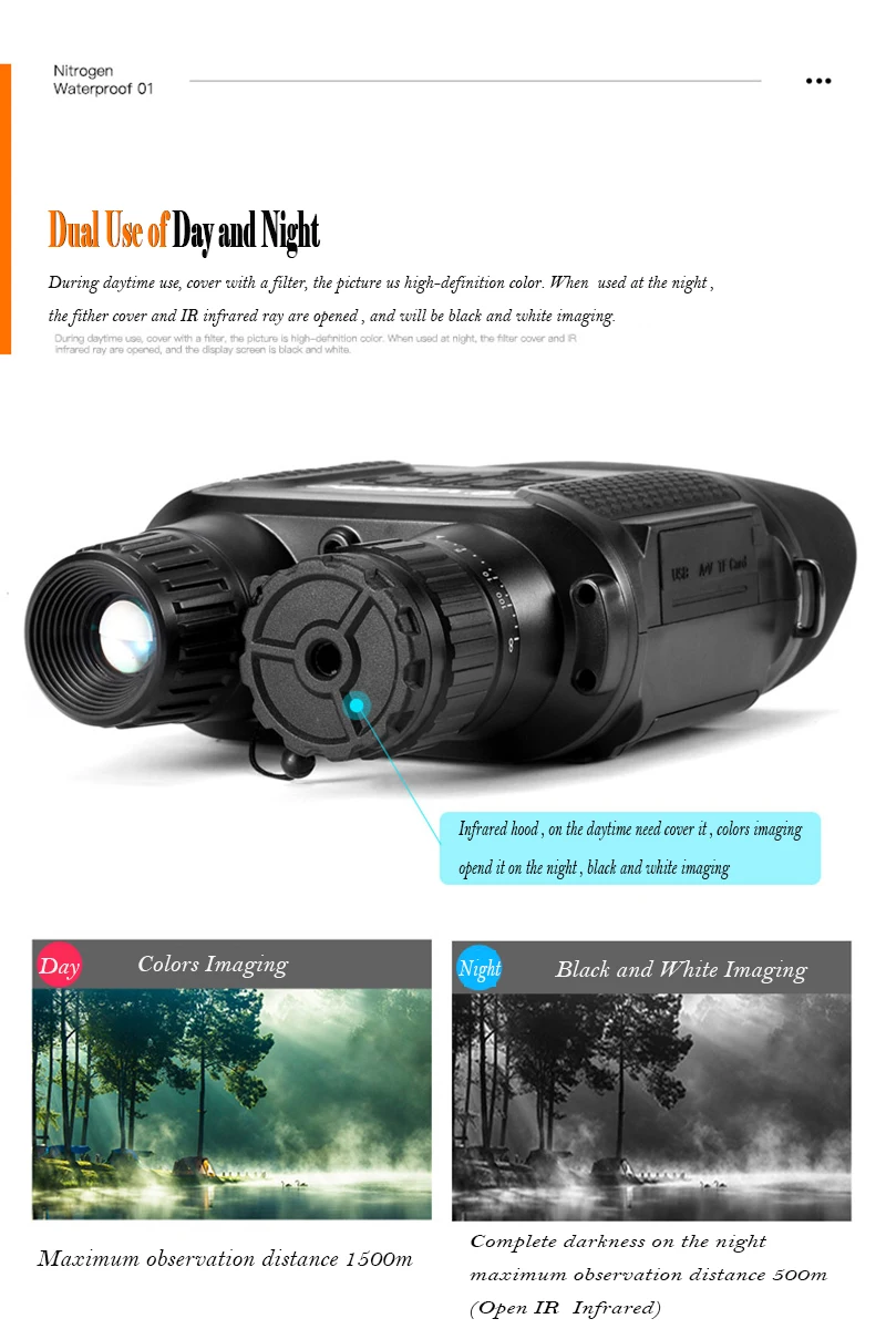 7X31 ZIYOUHU HD инфракрасные цифровые очки ночного видения камера ручной бинокль изображение видео запись инфракрасная камера NV400B широкоформатный