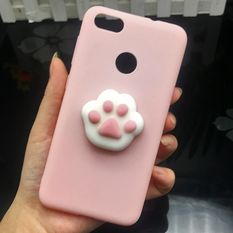 3d Squishy Cat Silicon TPU Soft Cases For Huawei P20 lite P20 pro P9 lite mini 2017 Candy Color Back Cover Honor 8 lite P10 plus (9)