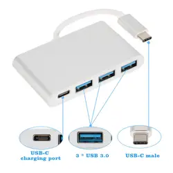 USB HUB Тип C USB 3,0 USB-C многопортовый зарядки конвертер концентратор для Macbook USB HUB A8