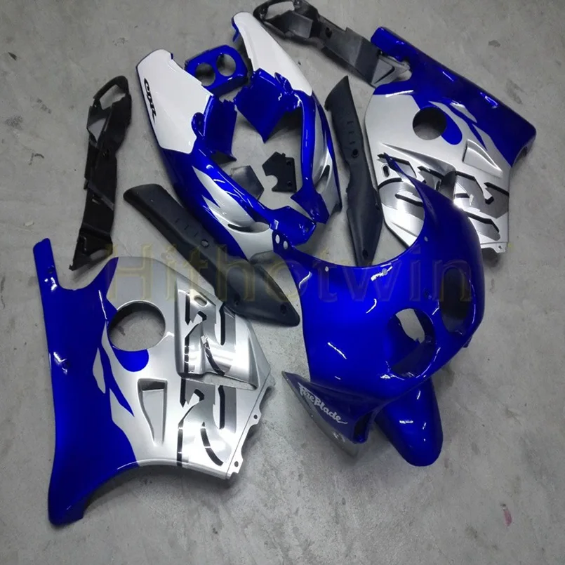 Заказной обтекатель корпуса мотоцикла для HONDA CBR250RR 1990 1999 MC22 90-99+ винты литьевой формы желтый синий - Цвет: B