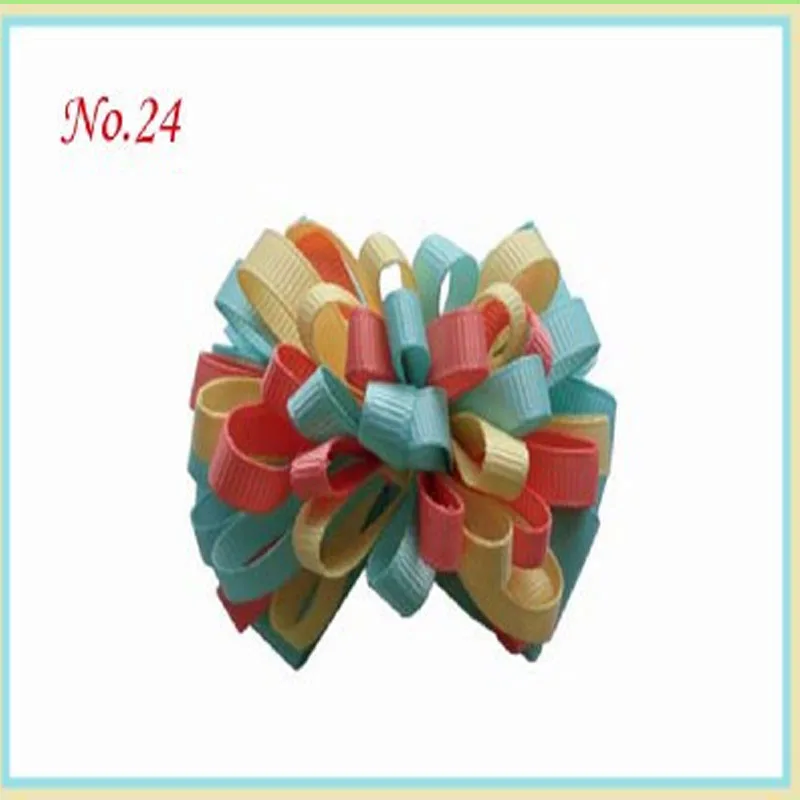 50 BLESSING Good Girl Boutique 4/" Fireworks Hair Bow Clip Accessories No 177
