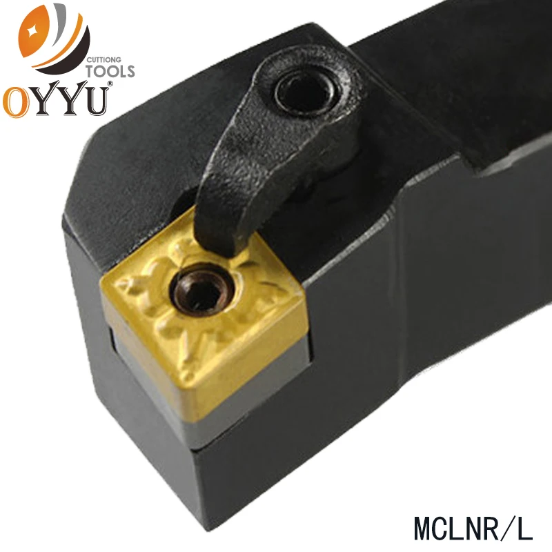 

OYYU MCLNR2020K12 MCLNR2525M12 MCLNR Compound External Turning Tool Holder M Type High Resistance To Welding Lathe Tools Free