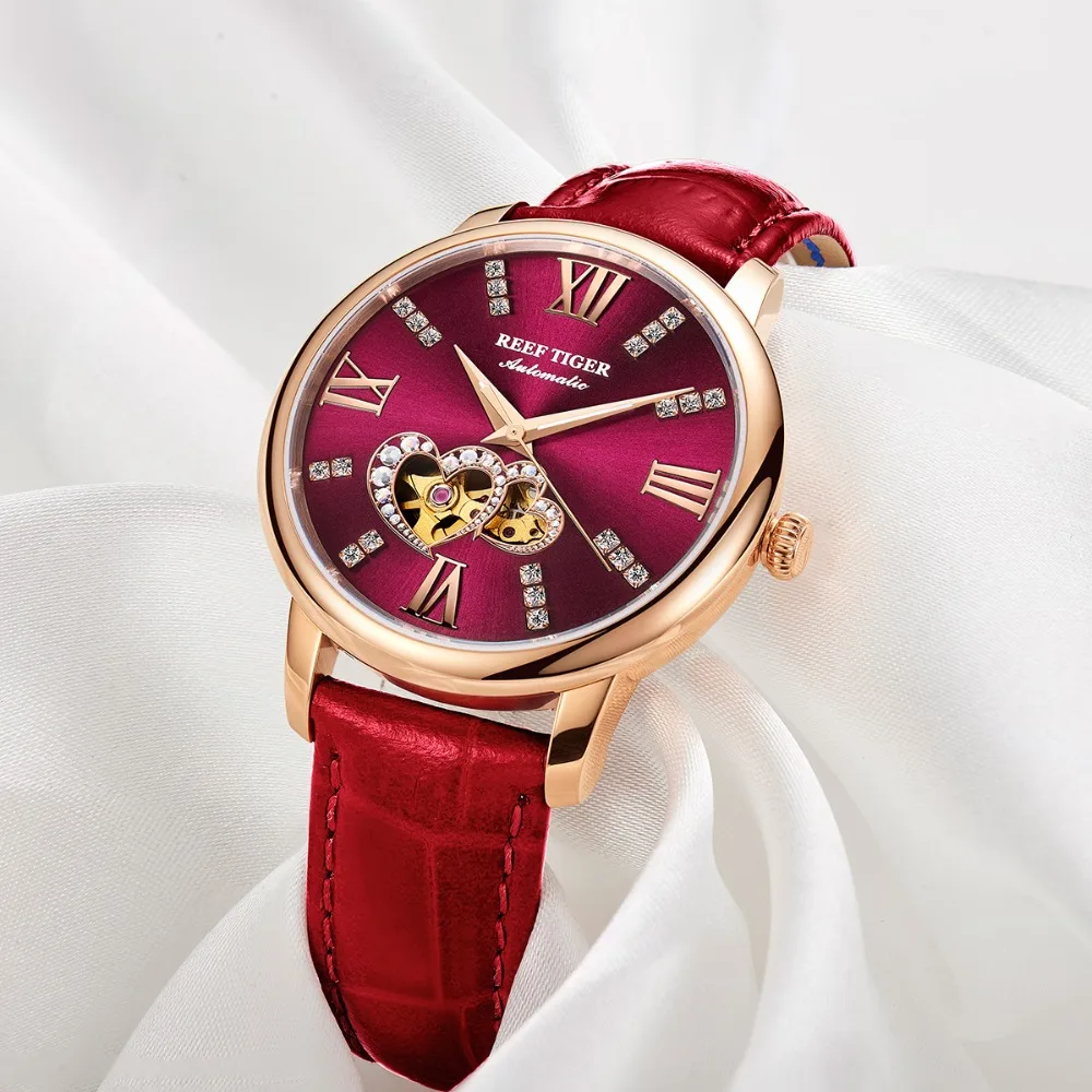 Reef Tiger/RT лучший бренд роскошные женские часы Reloj Mujer модные автоматические