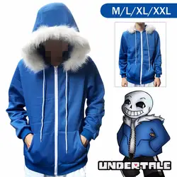 Игра Undertale My Skeleton Frisk Skull Brother Sans Papyrus Sansy косплей костюм на молнии Толстовка Кардиган Толстовка Куртка пальто