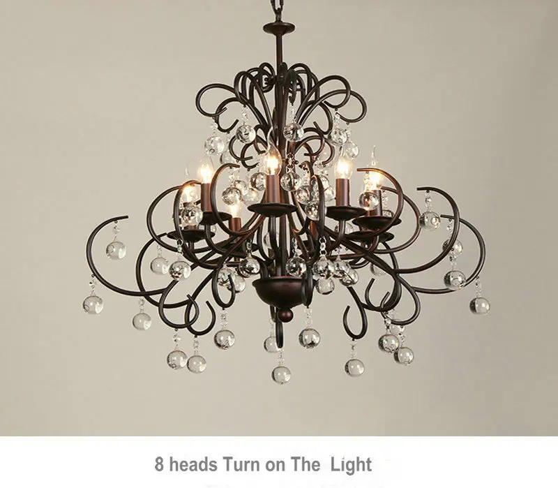Vintage Bronze K9 Crystal Chandelier Home Decor Light Chandelier for Living  Room Loft Chandeliers Suppliers E14 Led Lamp3