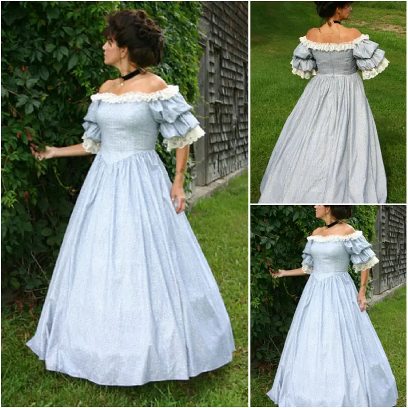 HIstory!Customer made Red Victorian dress 1860s Civil war Dress ...