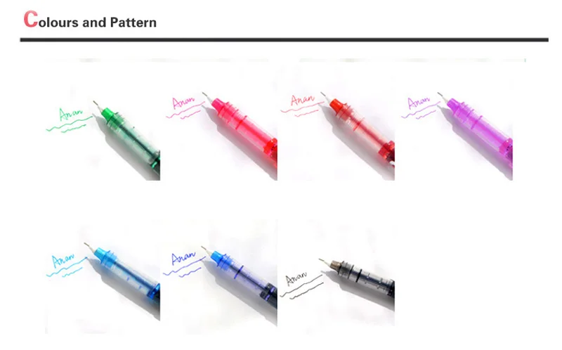 7 цветов/упаковка 0,5 мм иглы прямые жидкий гель свободное написание цвета пилот высокого класса школьные офисные принадлежности Канцелярский набор