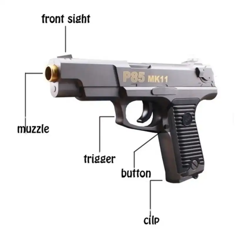 P85mk11 Super Réaliste Glock Pistolet à Eau Enfant Bataille Jouet Pistolet Bb Gun Peut Lancement Bombe De Cristal Haute Qualité Pistolet à Eau Pour