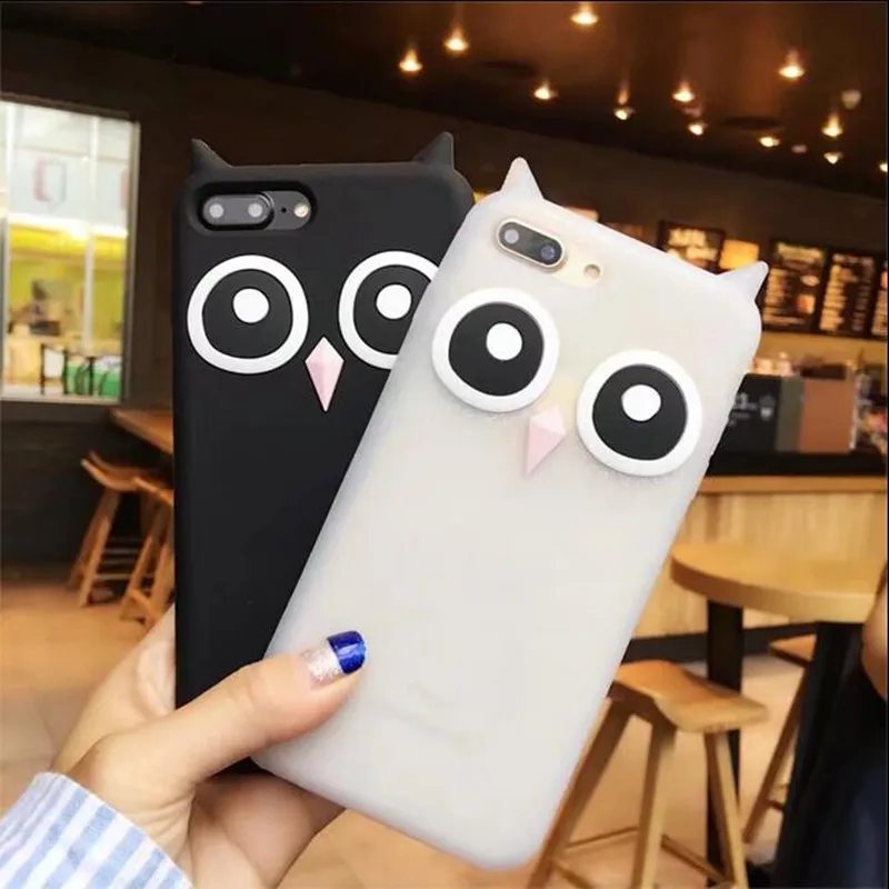 

Lanyard + Animal Phone Case for Samsung Galaxy NOTE 3 4 NOTE 5 Grand Prime G530 G360 J1 3D Cute Cartoon OWL Silicone Coque Cover