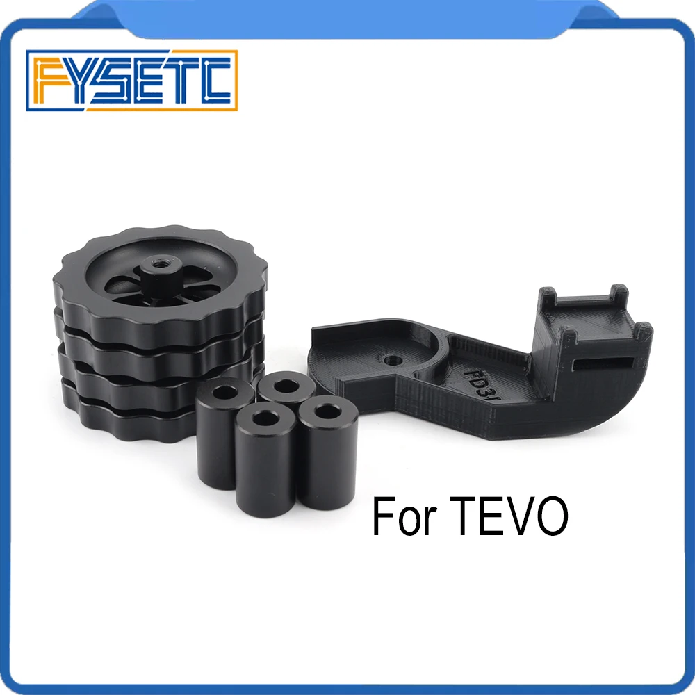 

Aluminum Solid Spacer And Bed Mount Strain Relief Bracket +Black Knob Leveler M5 Thread Twist Leveling For TEVO Tornado Ultimate