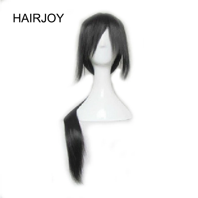 HAIRJOY синтетические волосы косплей парик Skunks Aph черный наруто APH Yao Uchiha костюм Итати парики 80 см Длинные