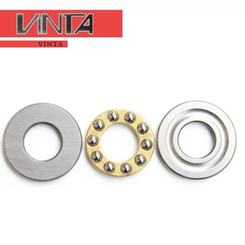 

10-20pcs/lot F6-11M F6-12M F6-14M Miniature Thrust Ball Bearing Flat Seat Brass Retainer Landing Gear Manual Transmissions