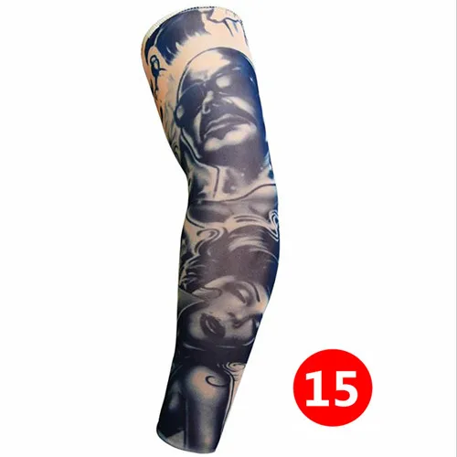 19 видов стилей тату-рукав для мужчин и женщин для спорта на открытом воздухе для рук с защитой от ультрафиолета рукава эластичные дышащие с принтом Тотем аксессуары для рук - Цвет: TS-15