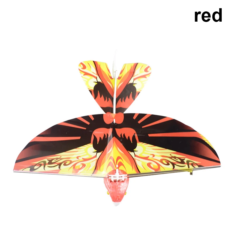 Новейшая электронная игрушка птица бионическая летающая птица самолет летная модель Дрон подарки для детей - Цвет: Red