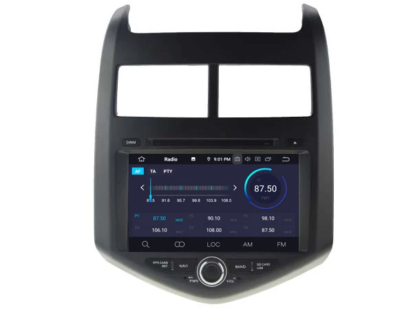 Best Quad-Core Android 9.0 Car DVD player for CHEVROLET AVEO car audio multimedia gps head unit device stereo support DAB OBD2 DVR 1