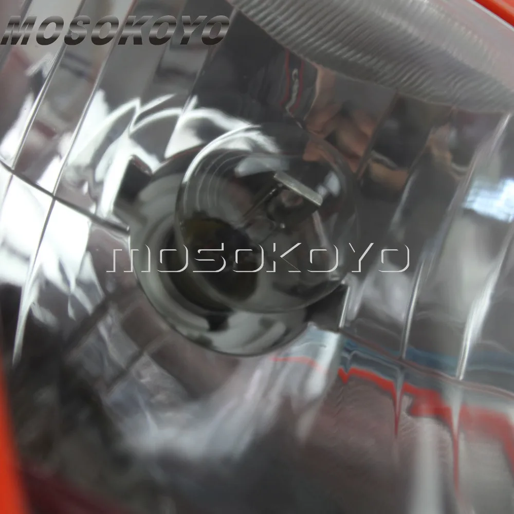 Оранжевый двойной Спорт Фары для мотокросса Байк головной светильник для KTM SX EXC XC 300 500 250 690 2013