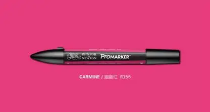 Winsor& Newton ProMarkers двухконцевые графические маркеры профессиональные ручки для дизайна красные и оранжевые - Цвет: carmine