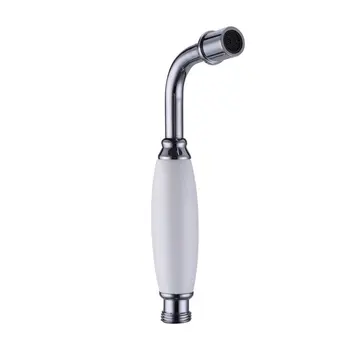 

Solid Brass Ceramic Toilet Hand Held Bidet Shattaf Cloth Diaper Sprayer, Chrome