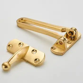 

Gold Zinc Alloy Anti-Theft Clasp Lock Lock Chain Backlock Insurance Hotel Hotel Home Security Hotlinking