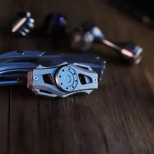 Нержавеющая сталь Олово Бронзовый титановый сплав двухстраничный кончик пальца Гиро фиджет Спиннер для взрослых антистресс дети забавные EDC игрушки