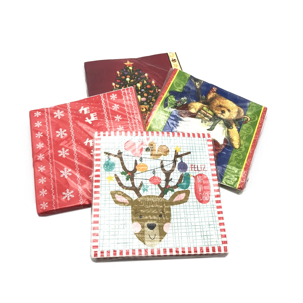 David Angie Halloween Christmas Napkin Paper Diy Wedding Table