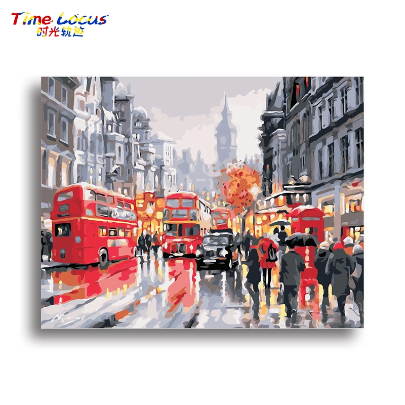 

Landscape Painting Calligraphy Oil Pictures Coloring By Numbers DIY Frameworks Canvas Picture Hand Painted Home Decor Wall Art
