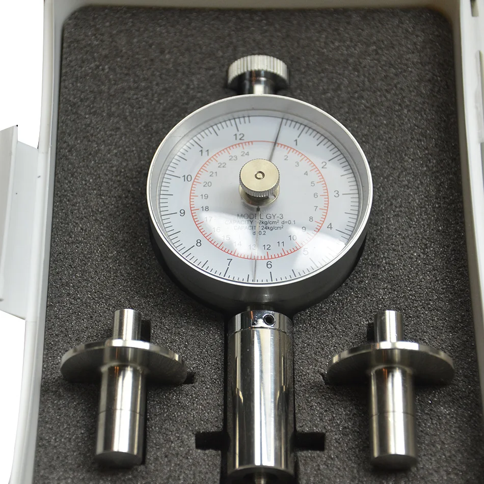 GY-2 Fruit Penetrometer Sclerometer Farm Fruit Hardness Tester Machine with Measuring Head for Fruit Research Department Fruit Company DSY Fruit Penetrometer 