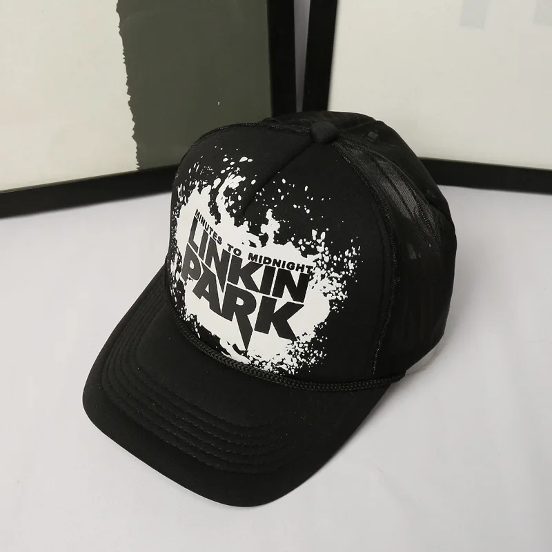 

Fashion youth hat Printing letter linkin park couple baseball cap outdoor sun hat net street trend hip-hop hat women cap
