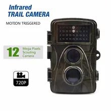 Цифровая игровая камера 12MP 720P с изображением диких животных, наружная камера для охоты, скаутинг камера 65ft, инфракрасное ночное видение 0,6 s, время запуска