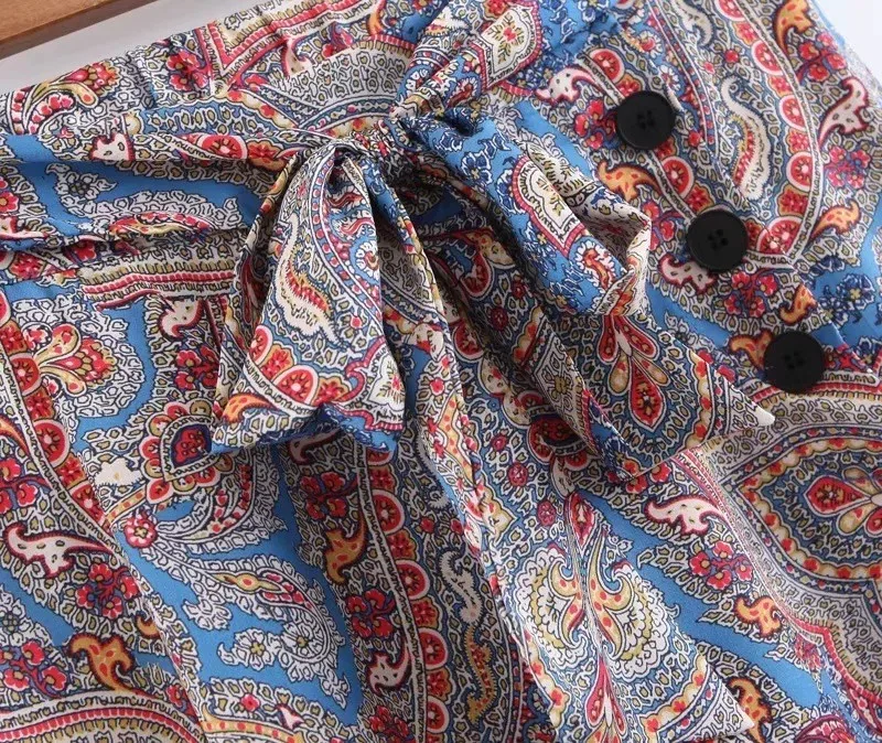 Женские богемные длинные юбки ZOUHIRC винтажные повседневные пляжные с поясом и