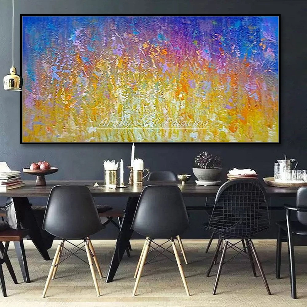 

Arthyx Large Size Handpainted Abstract Thick Impasto Oil Painting on Canvas Wall Picture Living Room Bedroom Home Wall Decor Art