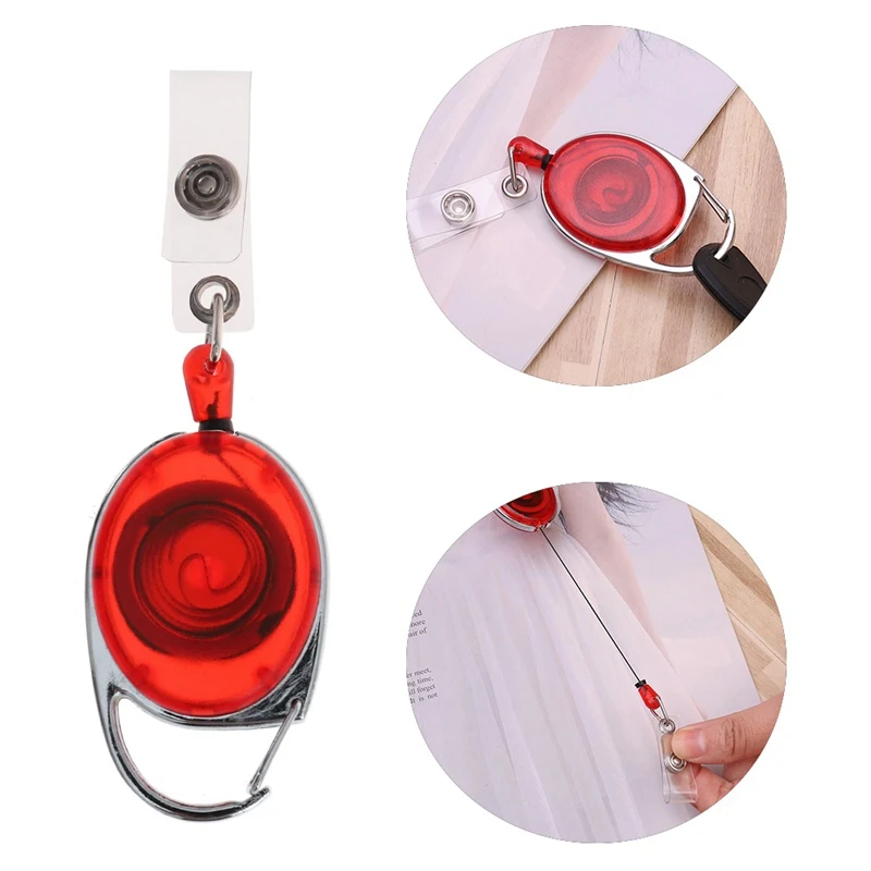 

Portable Keychains Retractable Pull Keychain Easy Pull Buckle Key Chain 4 Colors Car Belt Clip Key Ring Chain Buckle Keychain