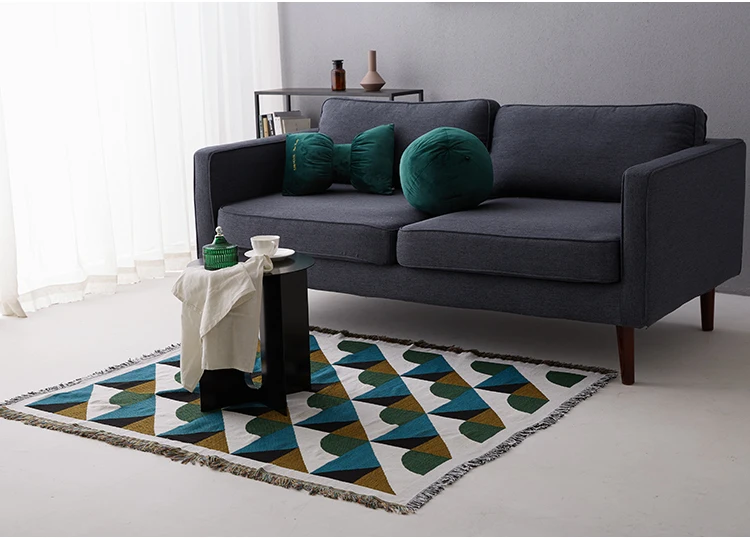 Креативные Чехлы для дивана для гостиной AB боковой диван полотенце геометрический узор диванное полотенце нескользящее современное одеяло мягкое