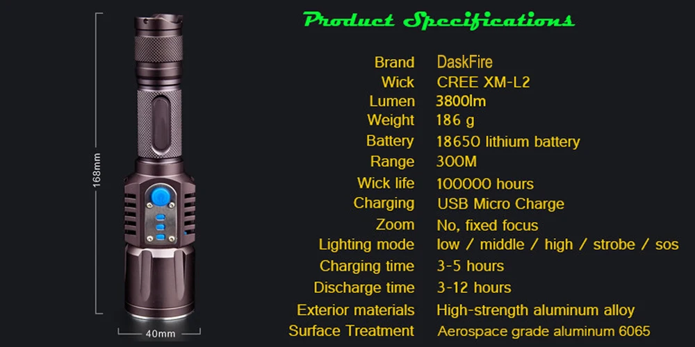 usb mini torch