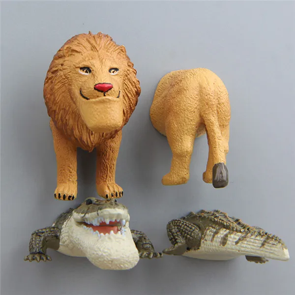 Funny Animals Big Jaws Body and Butt Fridge Magnets - 2