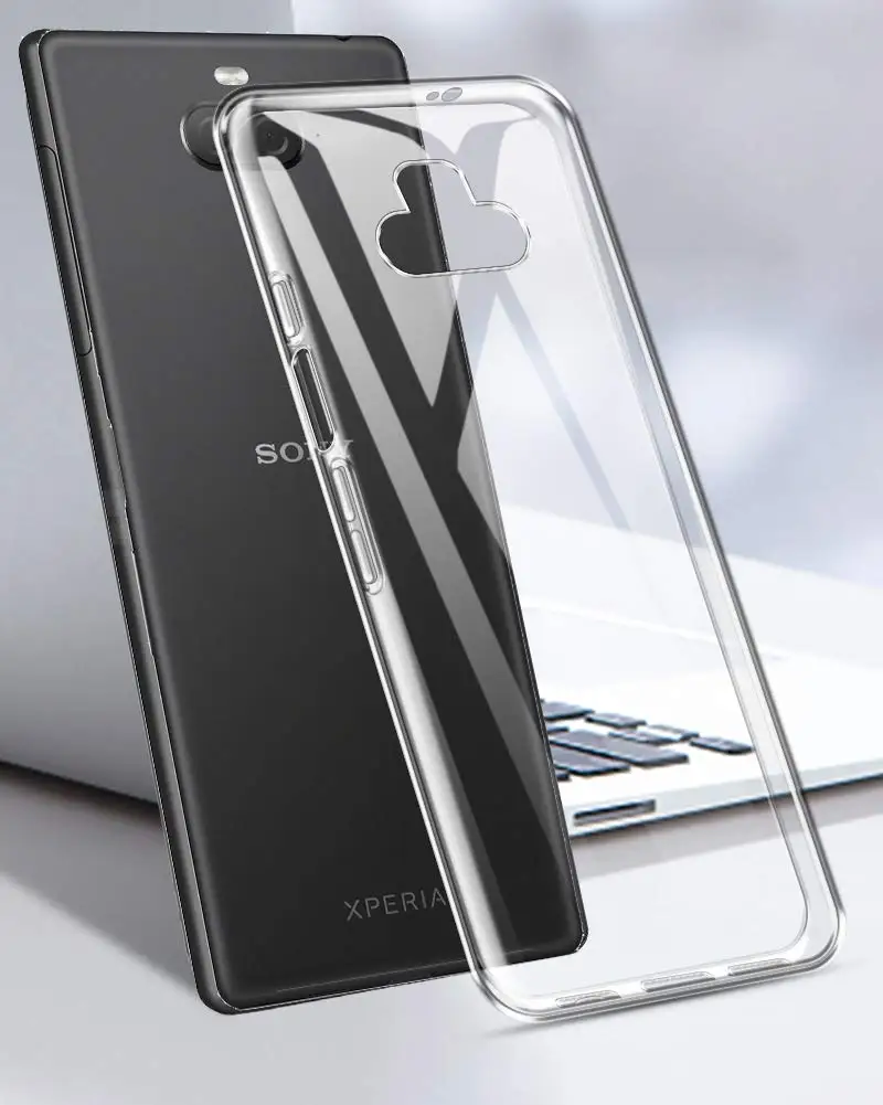 Ультратонкий прозрачный силиконовый мягкий защитный чехол из ТПУ для Sony Xperia 1 10