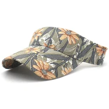 Унисекс Бейсбол солнцезащитный козырек цветок Быстросохнущий женский рюкзак Регулируемый Открытый Летний спорта тенниса кепки s Casquette CP0341