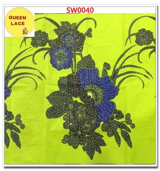 

2018 Latest Ankara African Wax Print Fabric With Stone