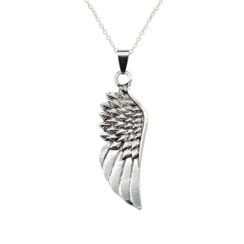 

Male Rock Alloy Geometric Angel Wing Pendant Male Wing Necklace