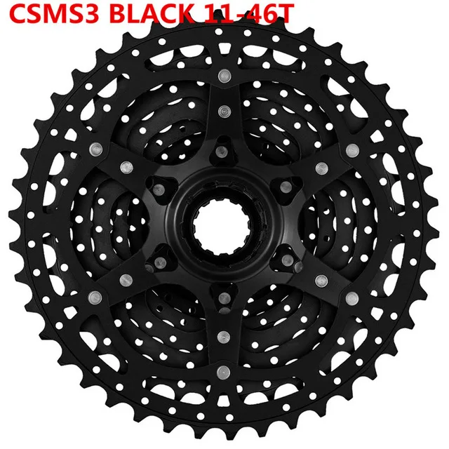 Sunracing 10 скоростная кассета CSMS3 CSMX3 11-40T 42T46T велосипедная кассета для Shimano SRAM маховик 11-40 11-42 11-46 10s кассета - Color: MS3 11-46T Black