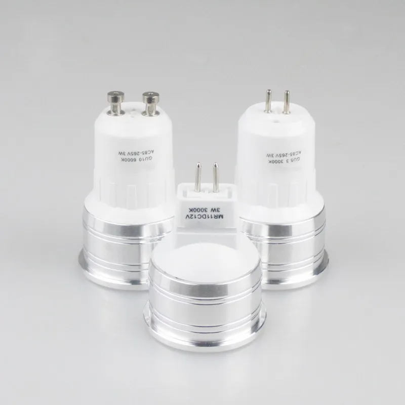 LED GU10 COB mini MR16 MR11 12V 3W 9W 35mm 2700k теплый белый дневной свет холодный точечный