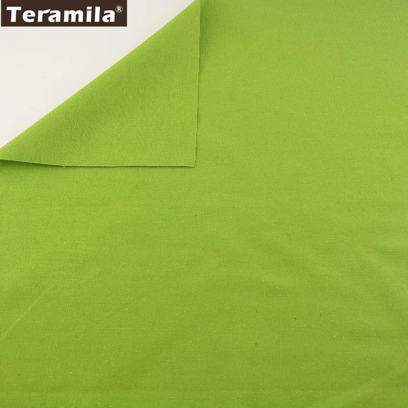 

Bag Curtain Cushion Pillow Zakka TERAMILA Solid Clssical Green Color Home Textile Cotton Linen Fabric Sewing Tablecloth Pillow