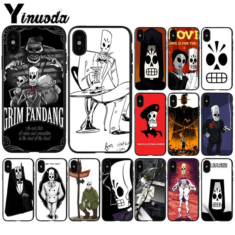 

Grim Fandango Pattern TPU Soft Phone Accessories Cell Phone Case for Apple iPhone 8 7 6 6S Plus X XS MAX 5 5S SE XR Cover