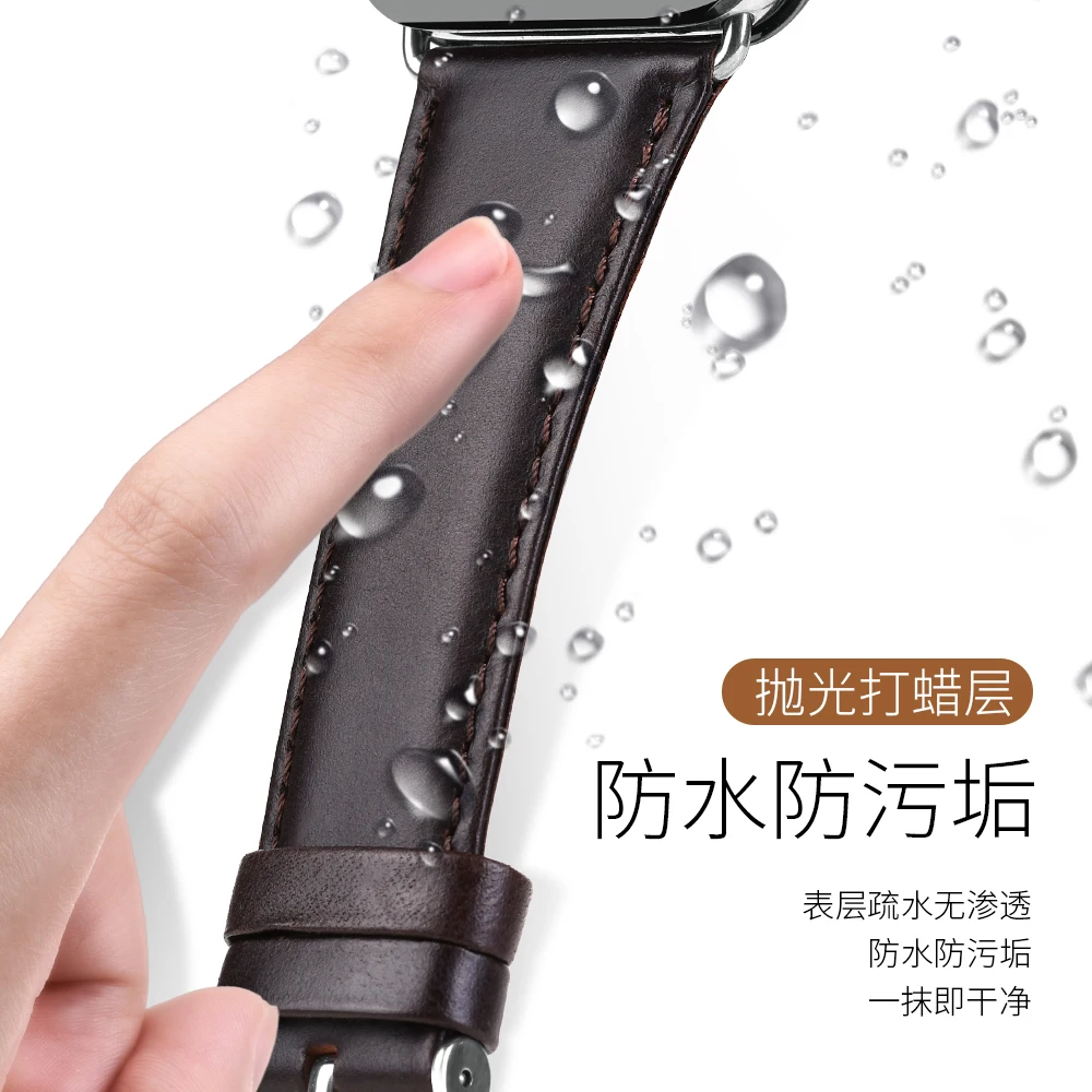 HOCO браслет из натуральной кожи для Apple Watch серии 1/2/3 сменный ремешок IWatch 38 мм 40 42 44