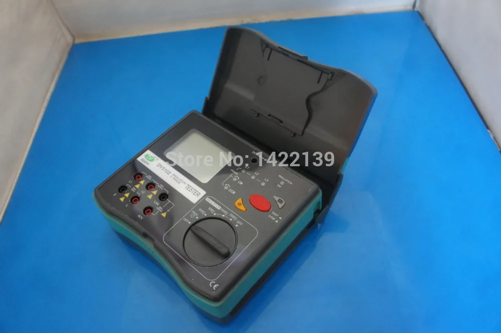 DY5102 Insulation Tester Megohmmeter 2500V + Voltmeter + Phase Indicator 3 in 1