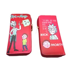 Высокое качество аниме Рик и кошелек Морти с карманом для монет держатель для карт длинные портмоне для мужчин женщин женские кошельки